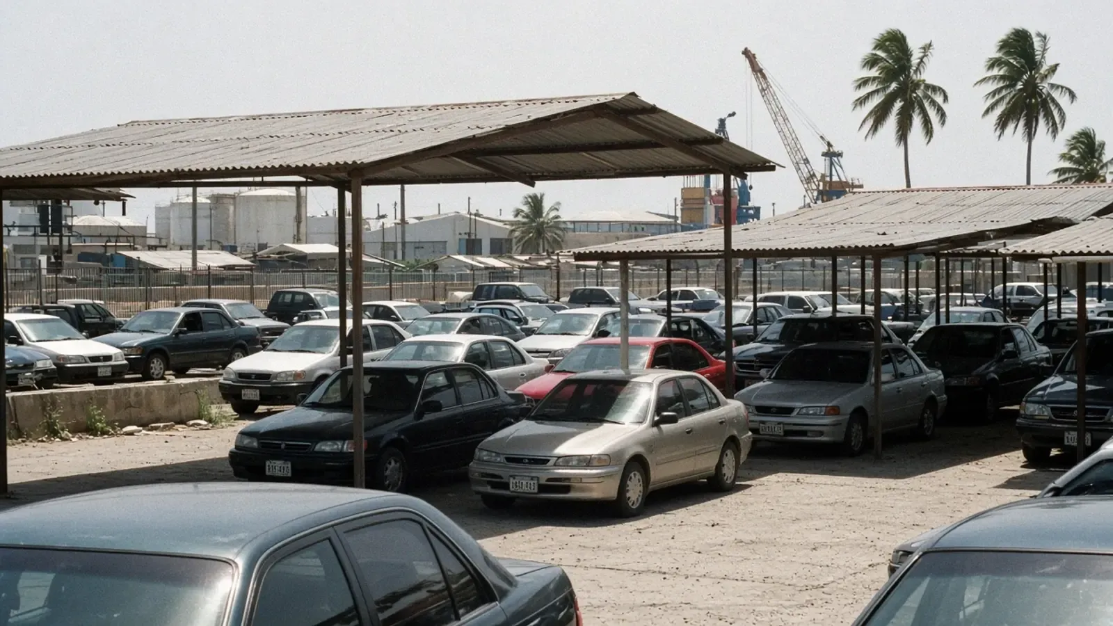 Independent car lot beside the Río Haina logistics zone — JCHCAR Dominican Republic