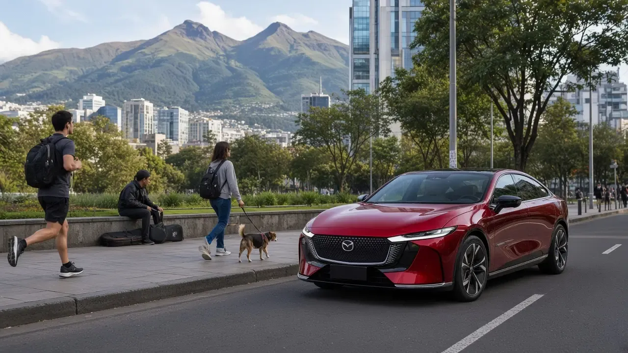 Mazda EZ-6 on Avenida Amazonas in Quito