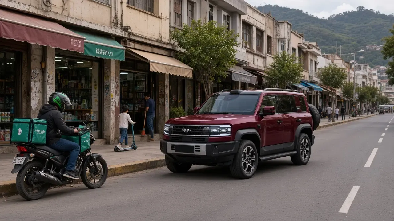 Fangchengbao Bao 5 en el Bulevar Morazán de Tegucigalpa