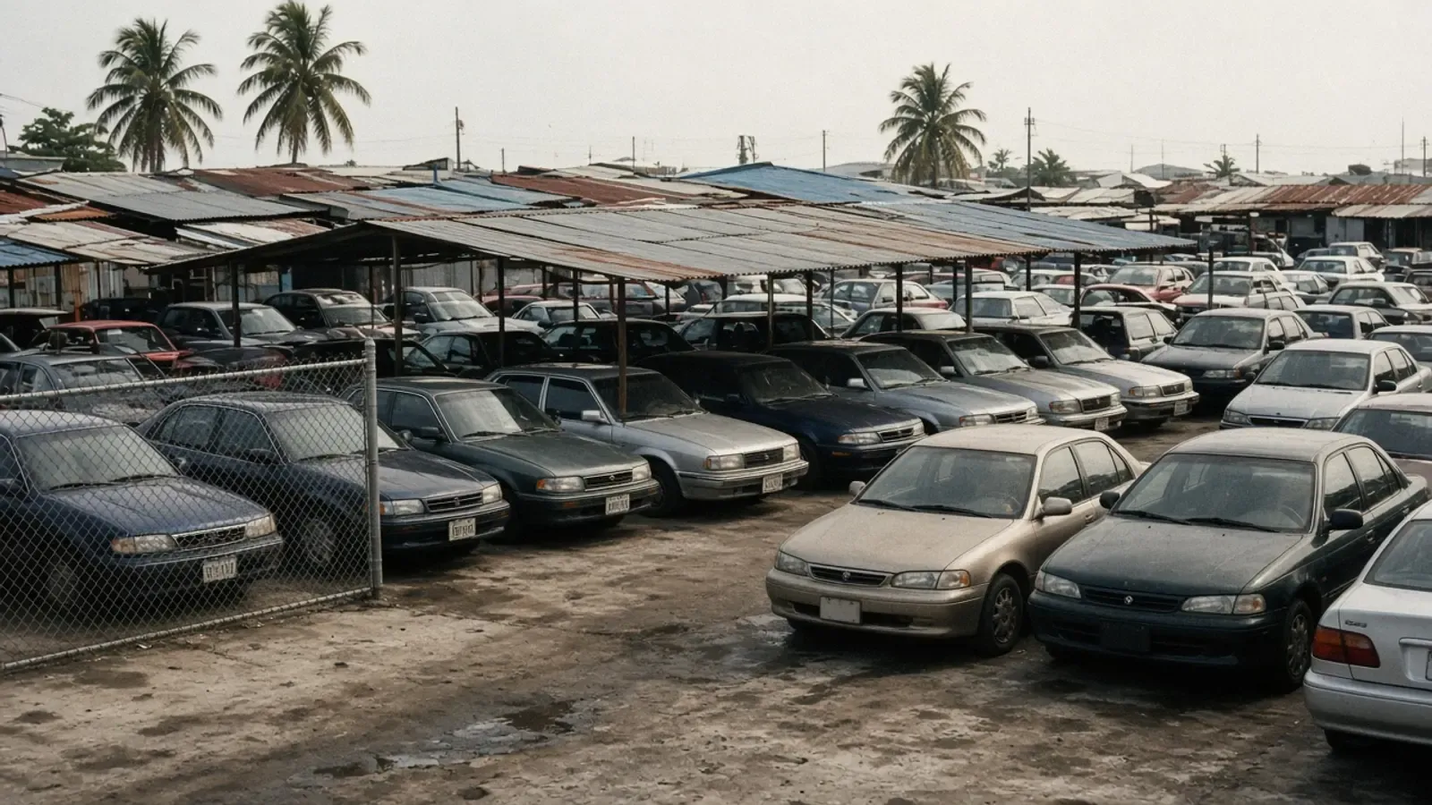 Independent car yard near the port of Colón — JCHCAR Panama
